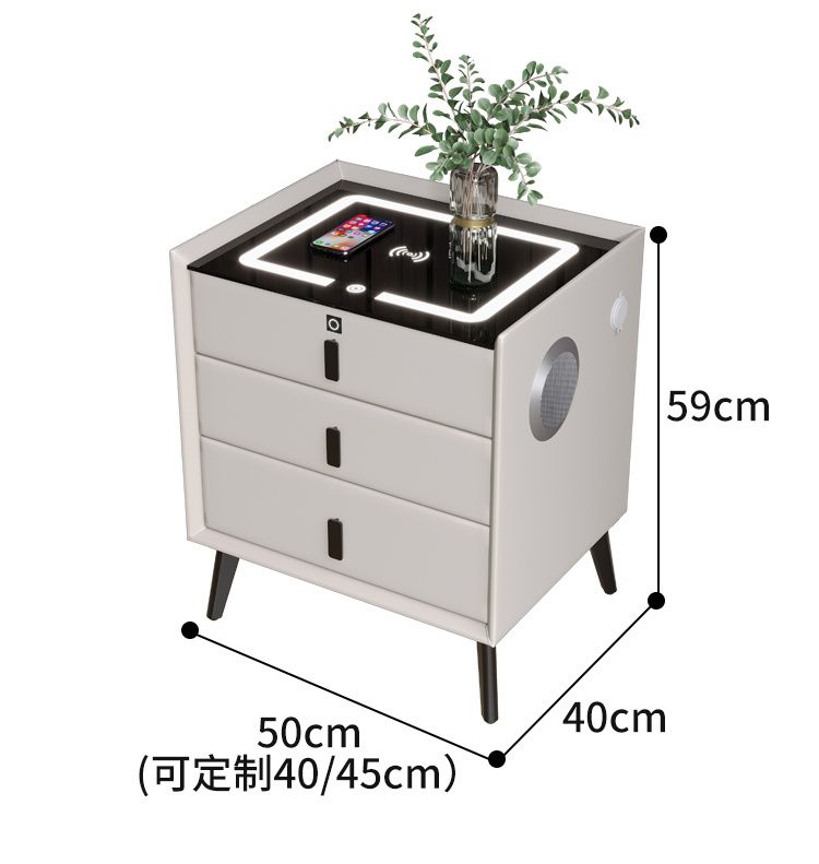 3 drawers smart beside table